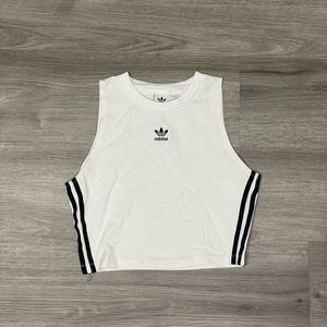Adidas Black & White Crop Top